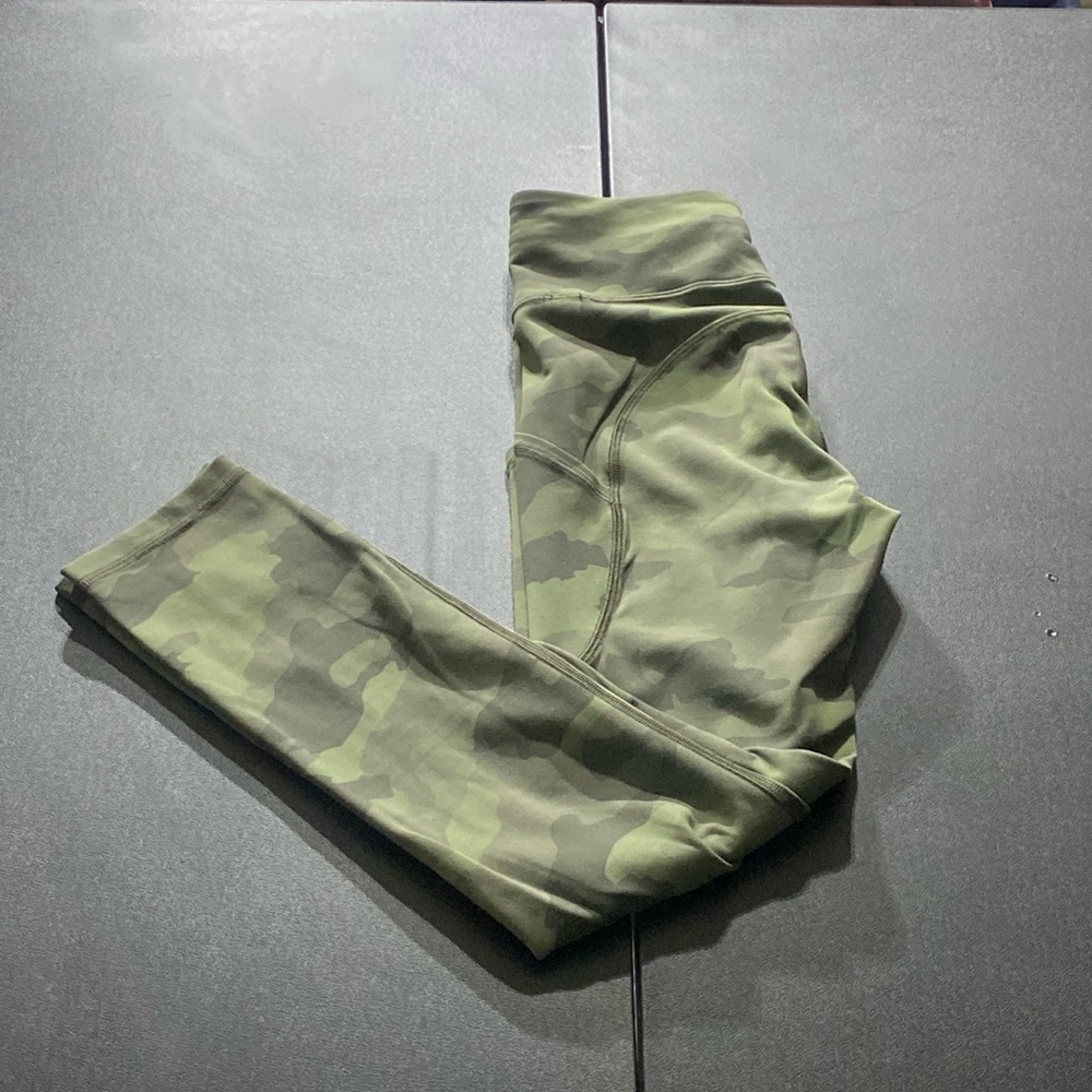 Lululemon Green Camo Leggings